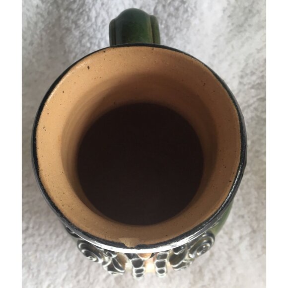 Ornate Woman Lady Artistic Pitcher Jug Hidi 2000 Pottery 5.75" Signed - Picture 9 of 12